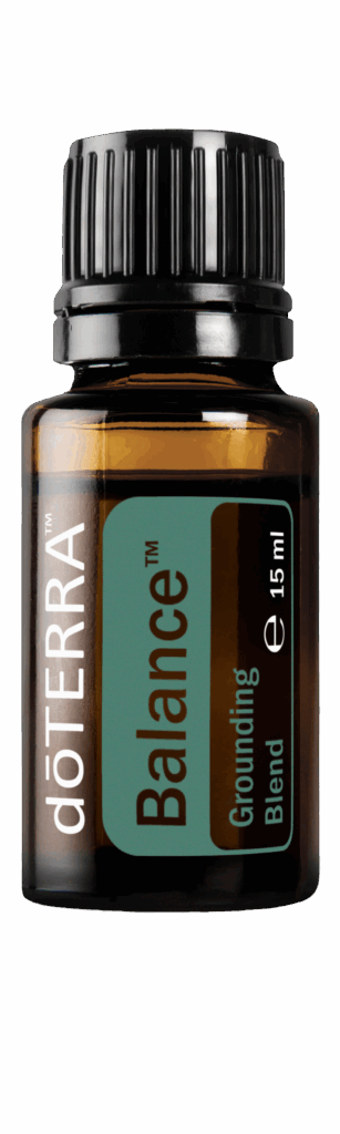 Uziemiająca mieszanka olejków eterycznych doTERRA Balance w buteleczce o pojemności 15 ml.